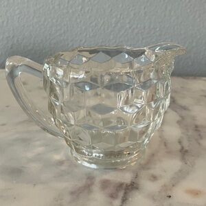 Vintage Fostoria Americana Crystal Clear Glass Creamer